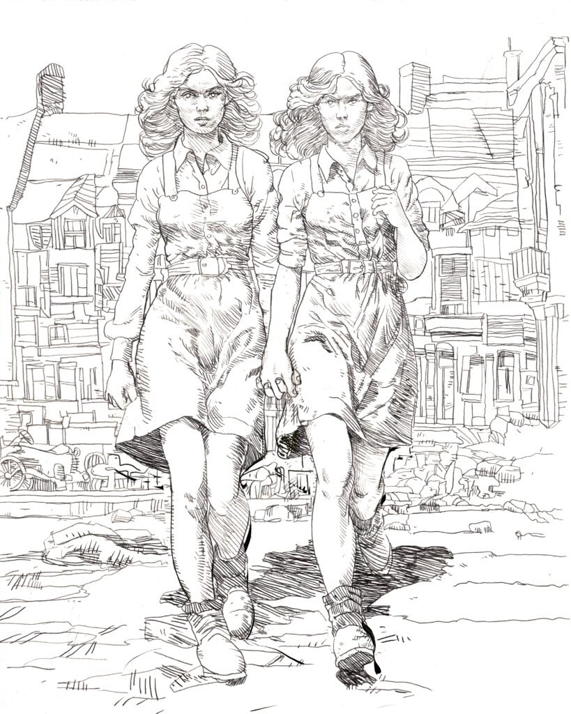 Ida Mae and Hixie Amid the Ruins